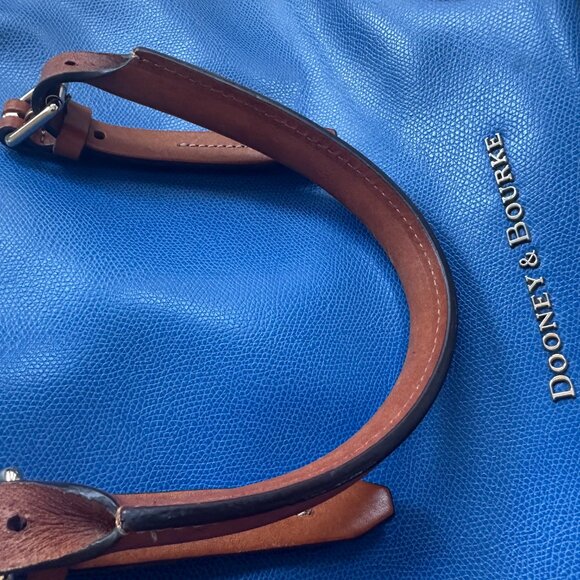 Blue Leather Dooney & Bourke Tote - Picture 3 of 3